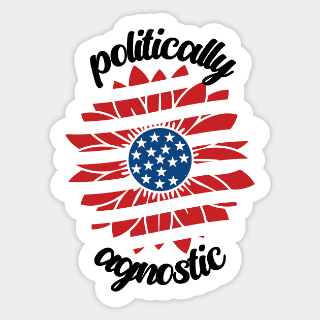 Politically Agnostic Sticker by nextneveldesign